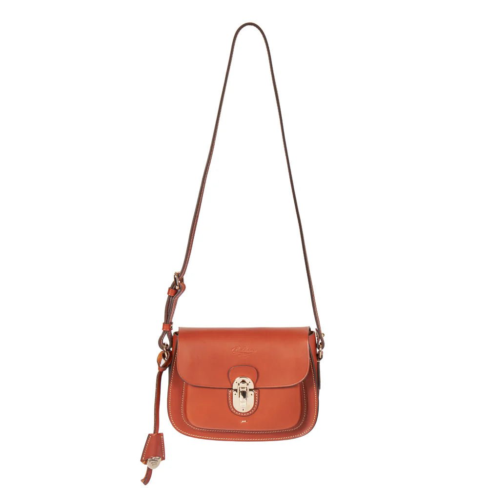 Borsa con tracolla in pelle Boldrini 07186 golden - Pelletteria Allegrini