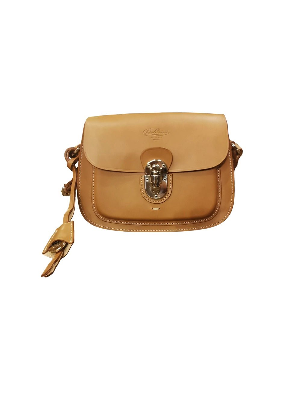 Borsa con tracolla in pelle Boldrini 07186 Naturale - Pelletteria Allegrini