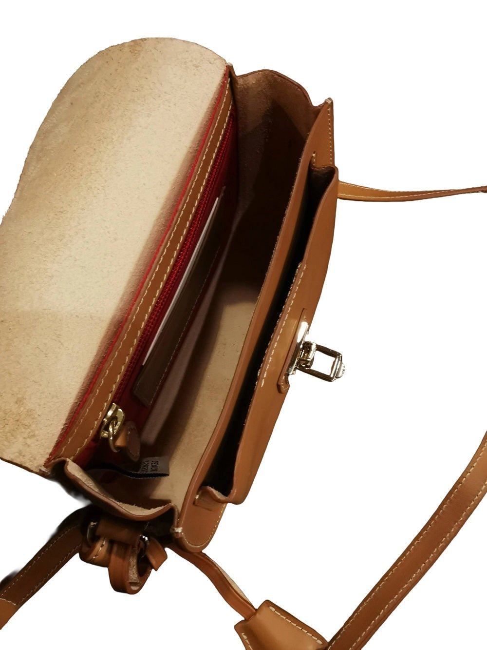 Borsa con tracolla in pelle Boldrini 07186 Naturale - Pelletteria Allegrini