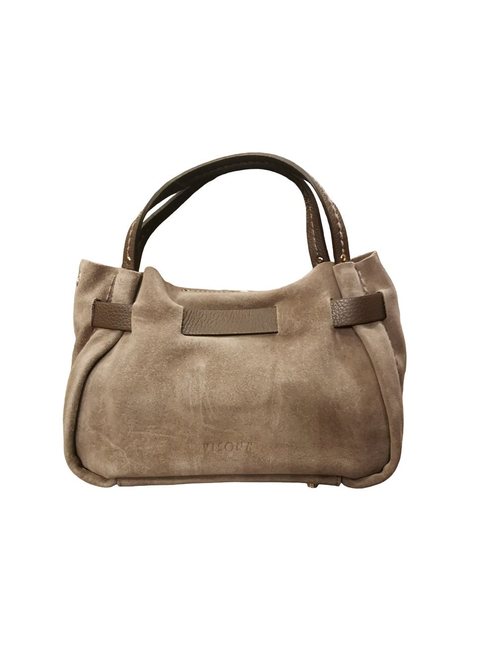 Borsa in camoscio Visonà 26140 Almond - Pelletteria Allegrini