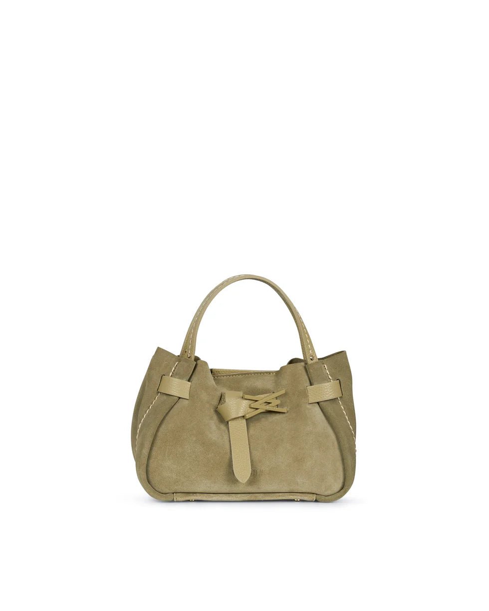 Borsa in camoscio Visonà 26140 Olive - Pelletteria Allegrini