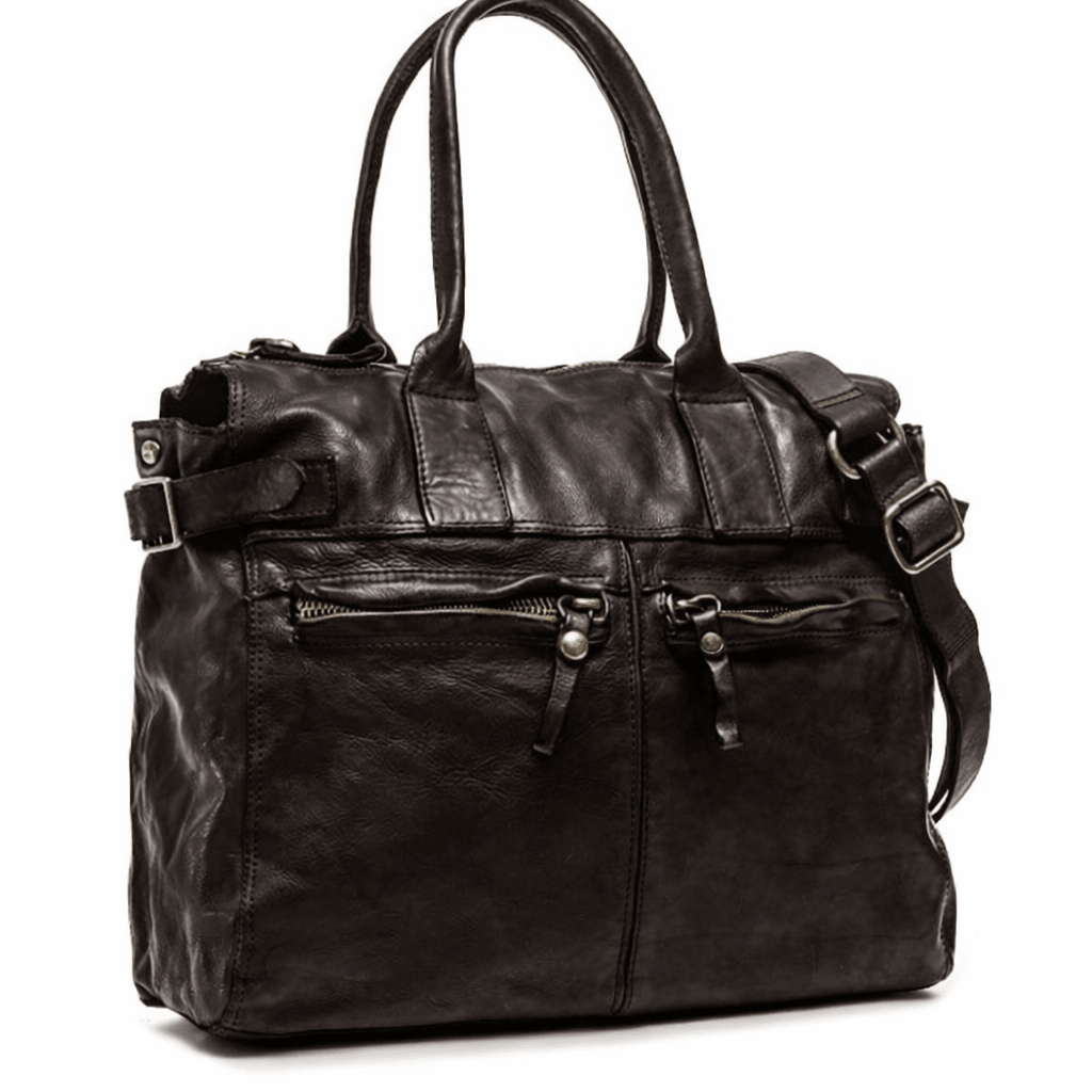 Borsa in pelle Campomaggi C033020ND X0001 testa di moro - Pelletteria Allegrini