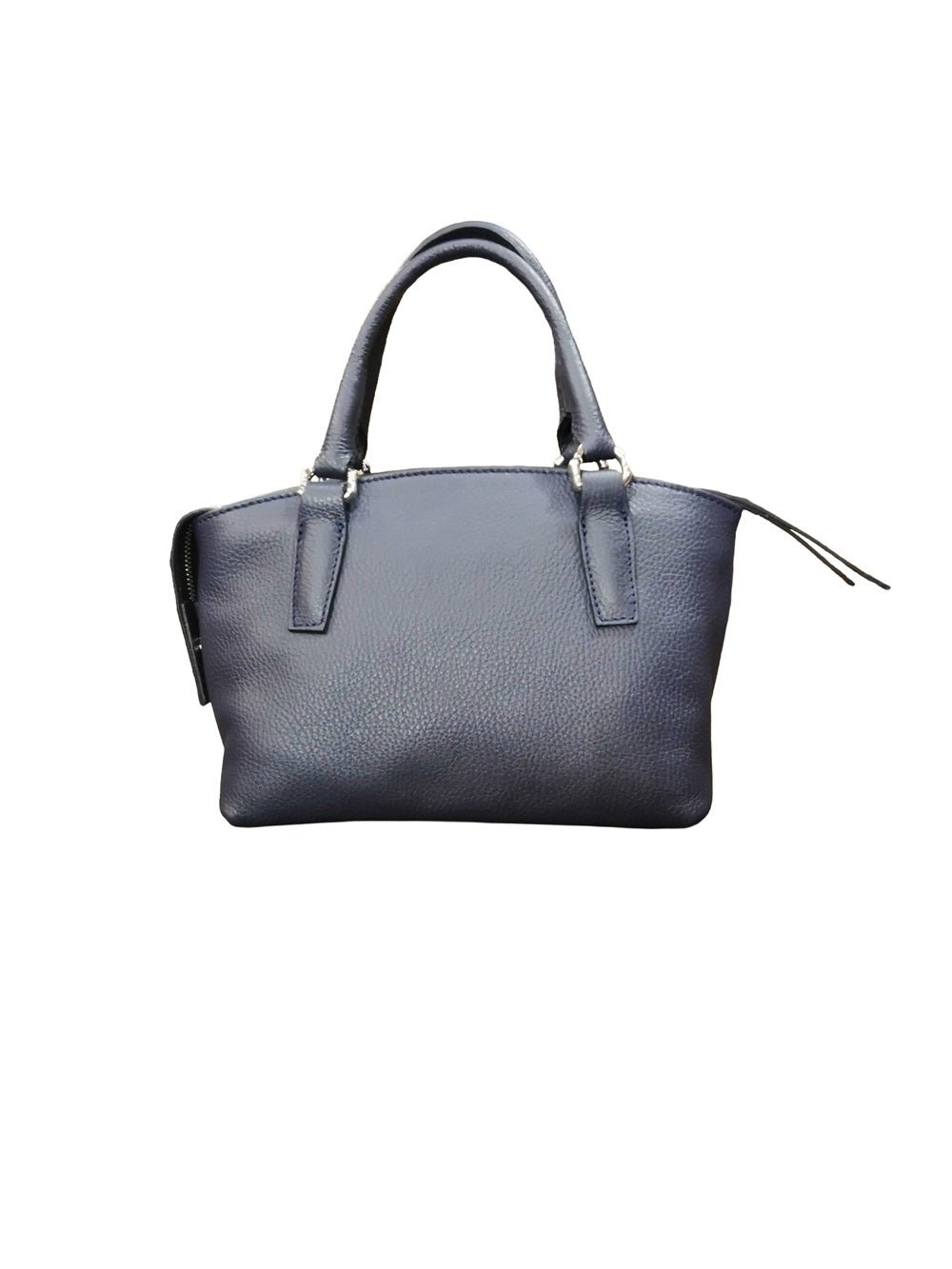 Borsa in pelle con doppi manici e tracolla Bruno Rossi ML252/P Blu - Pelletteria Allegrini