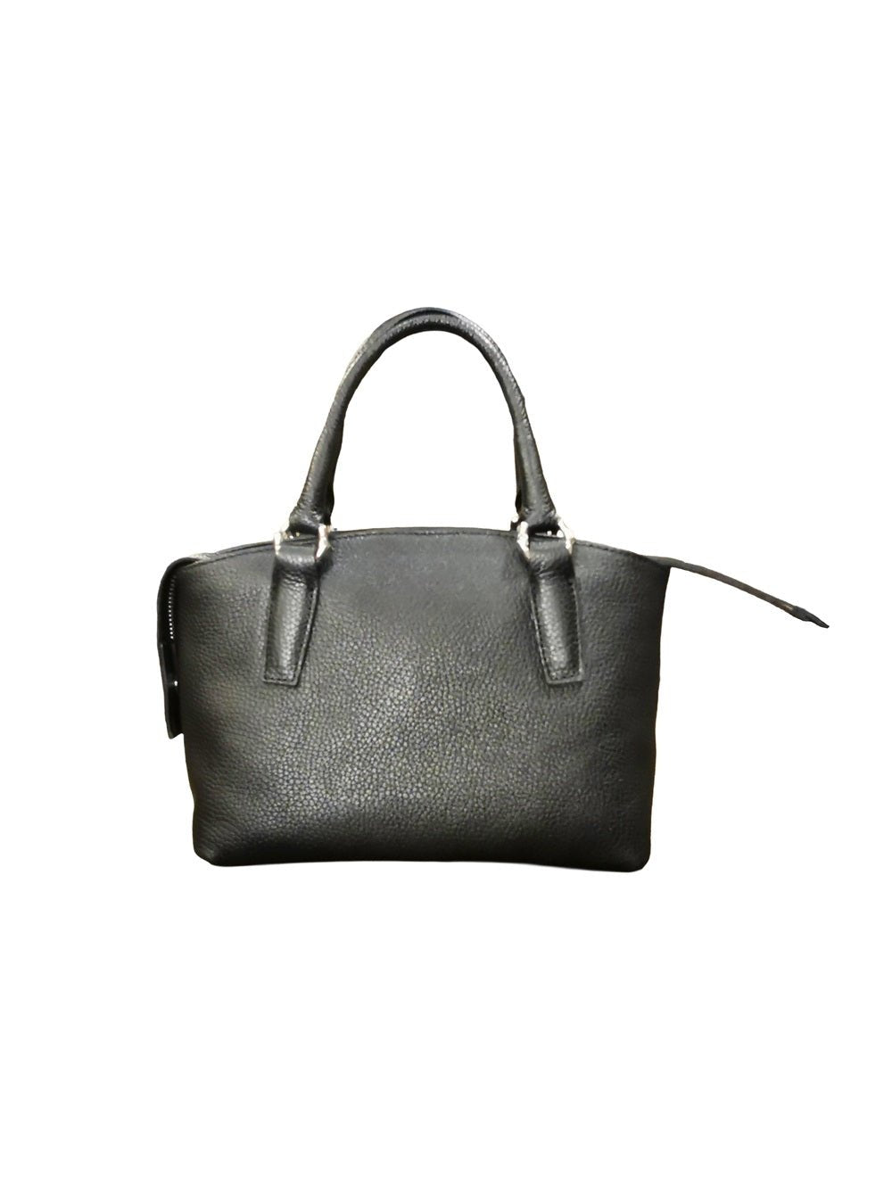 Borsa in pelle con doppi manici e tracolla Bruno Rossi ML252/P Nero - Pelletteria Allegrini