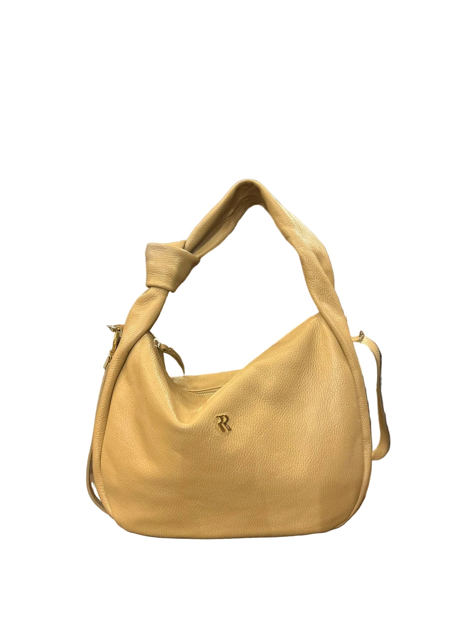 Borsa in pelle con nodo ML227/G Biscotto - Pelletteria Allegrini