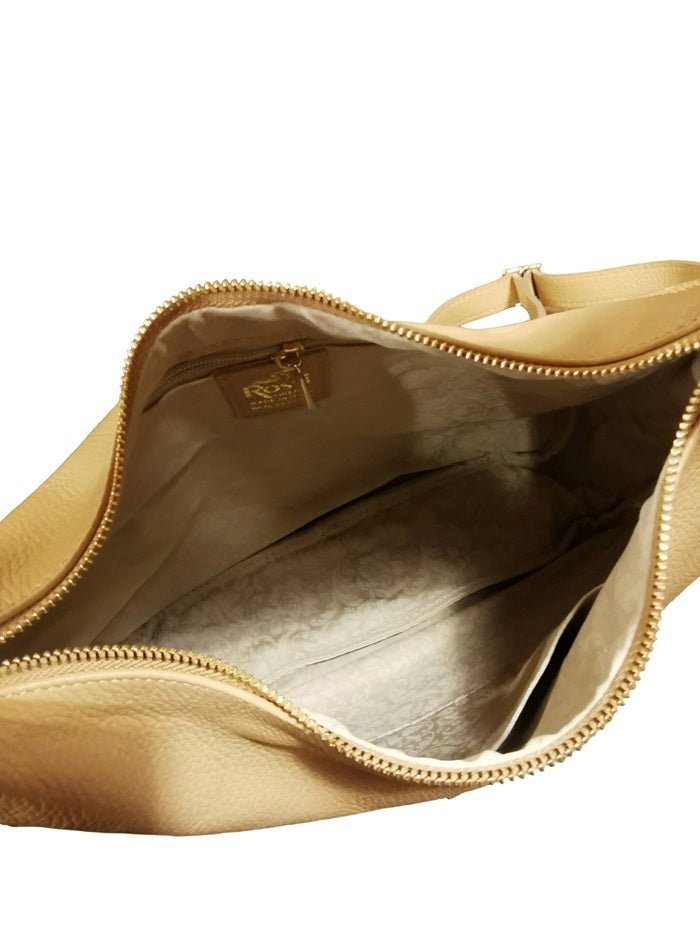 Borsa in pelle con nodo ML227/G Biscotto - Pelletteria Allegrini
