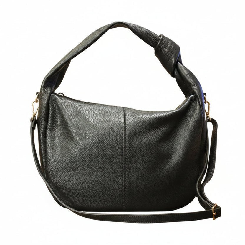 Borsa in pelle con nodo ML227/G Nero - Pelletteria Allegrini