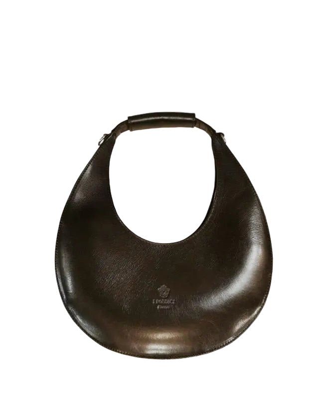 Borsa in pelle c/tracolla I Medici 63/1085/2 Nero - Pelletteria Allegrini