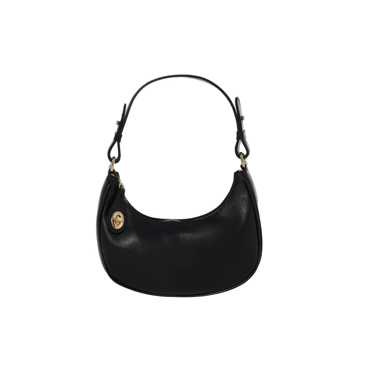 Borsa in pelle c/tracolla I Medici 63/1475 Nero - Pelletteria Allegrini