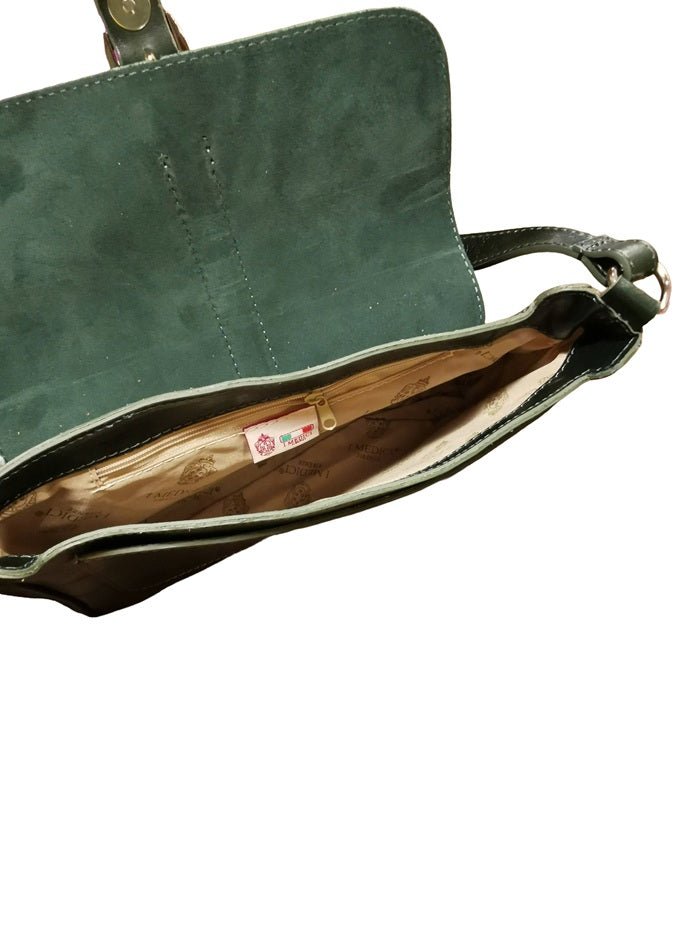 Borsa in pelle I Medici 63/1350 Verde - Pelletteria Allegrini