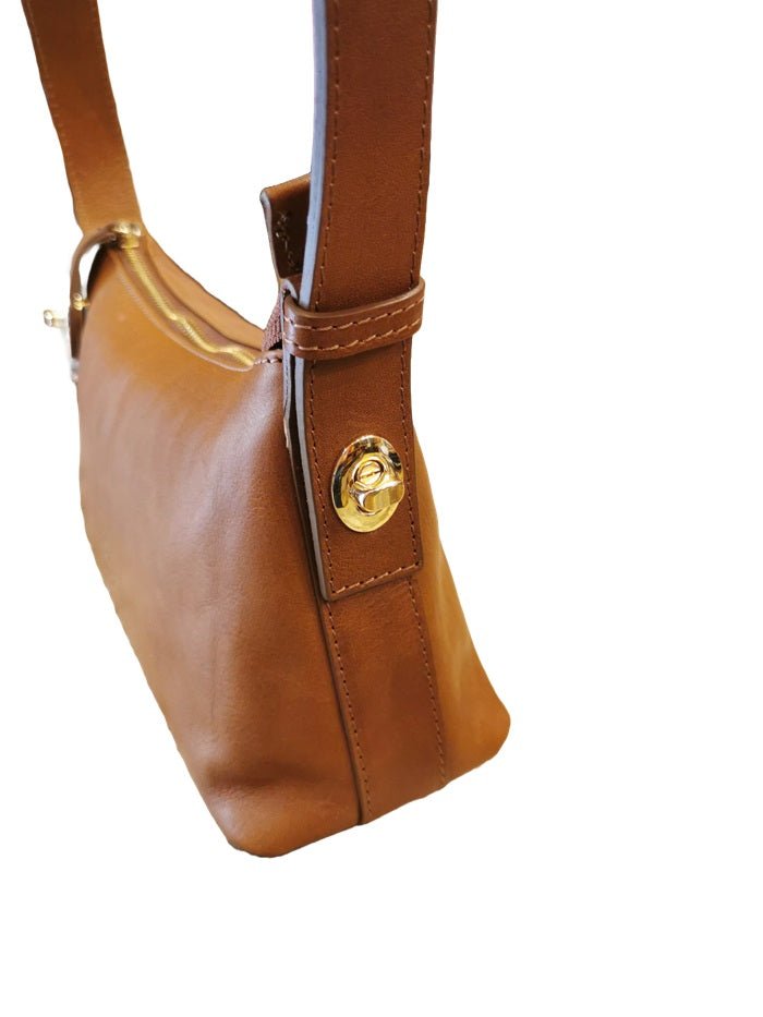Borsa in pelle I Medici 63/1480 Marrone - Pelletteria Allegrini