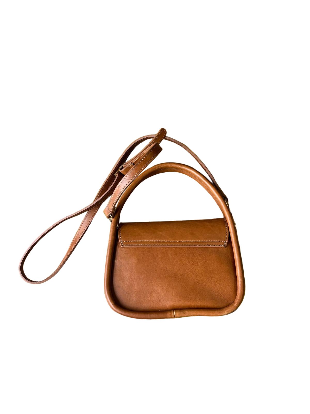 Borsa in pelle I Medici 63/640 marrone - Pelletteria Allegrini