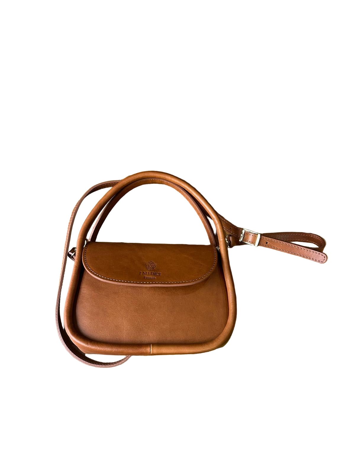 Borsa in pelle I Medici 63/640 marrone - Pelletteria Allegrini
