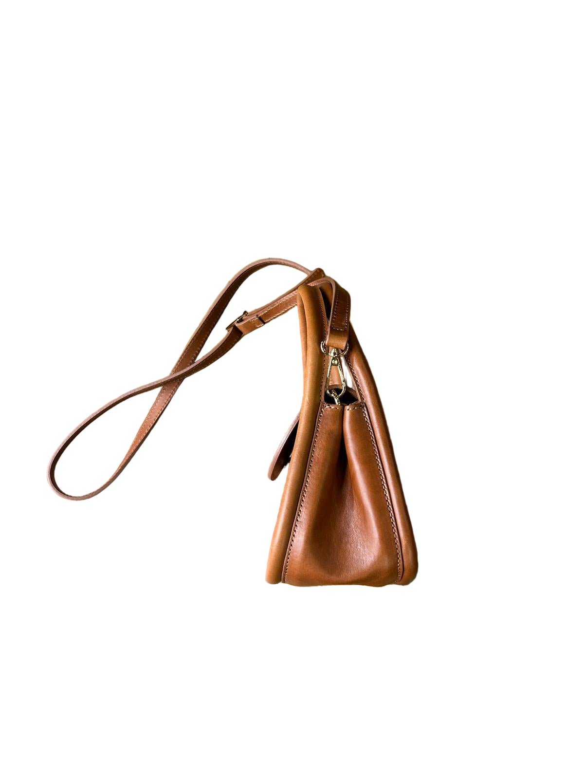 Borsa in pelle I Medici 63/640 marrone - Pelletteria Allegrini