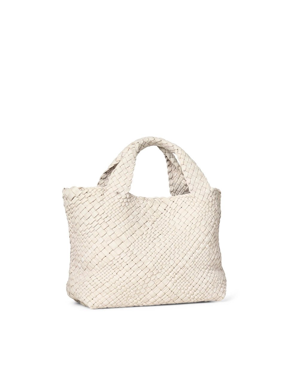 Borsa in pelle intrecciata Visonà 20316 Greige - Pelletteria Allegrini