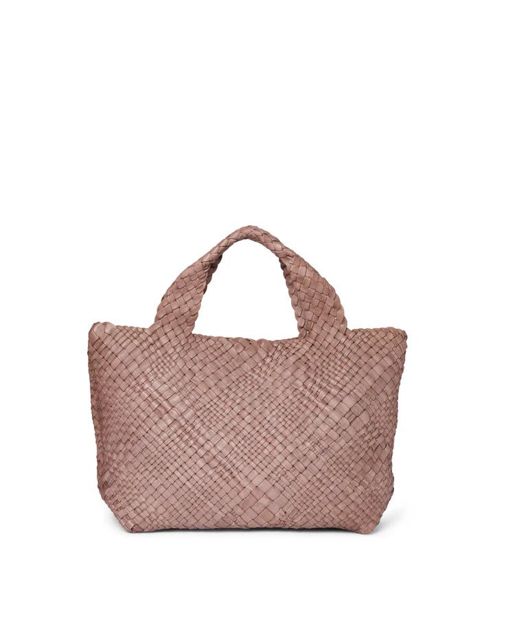 Borsa in pelle intrecciata Visonà 20316 Mauve - Pelletteria Allegrini