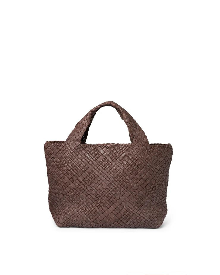 Borsa in pelle intrecciata Visonà 20316 Testa di moro - Pelletteria Allegrini