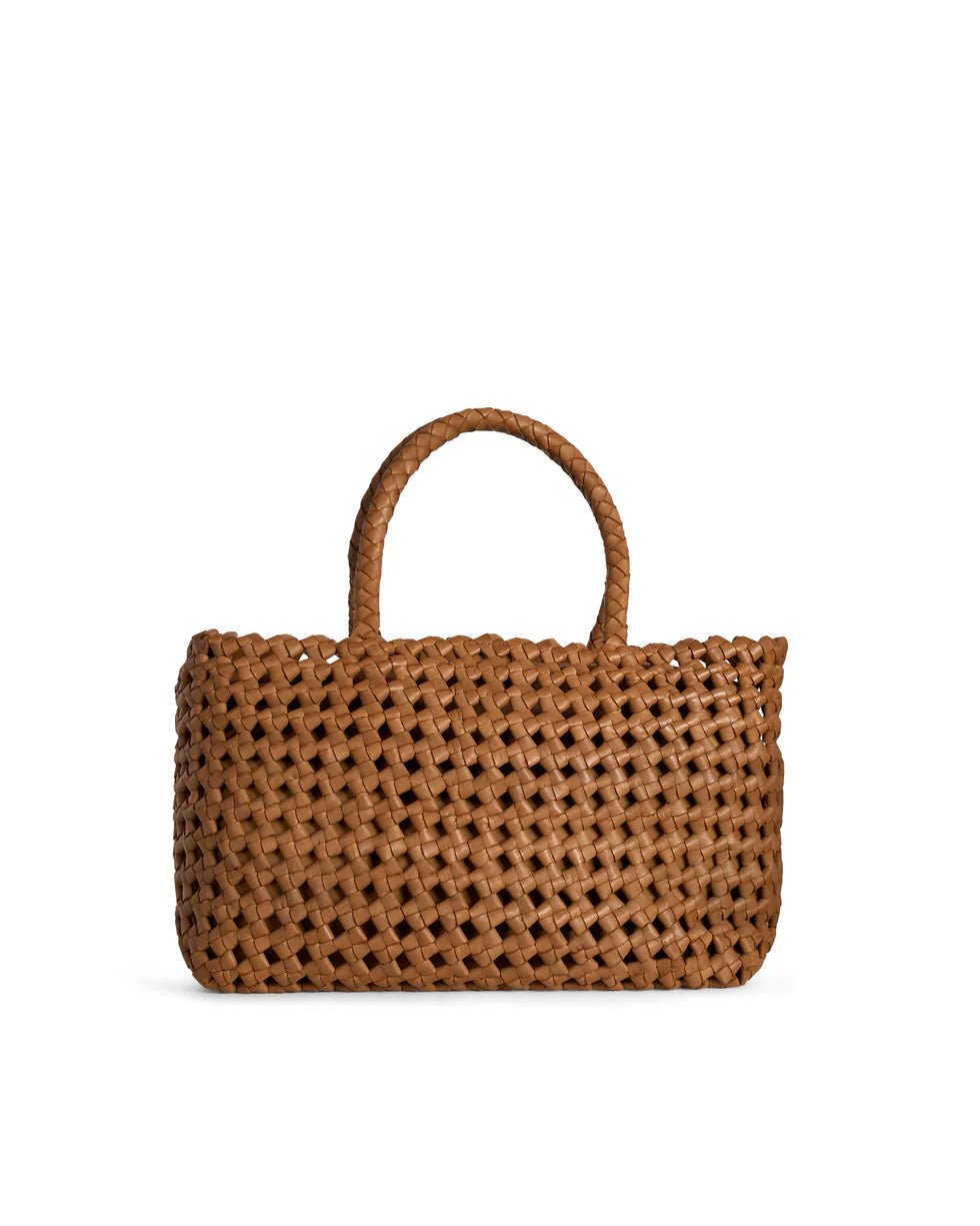 Borsa in pelle intrecciata Visonà 26456 cuoio - Pelletteria Allegrini