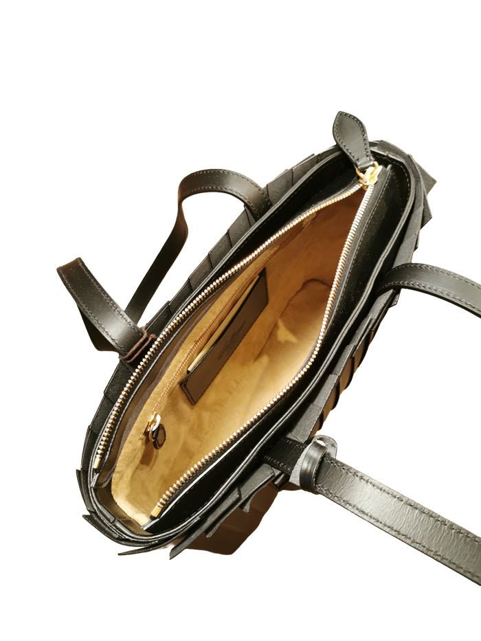 Borsa in pelle Opera Boldrini 07390 Nero - Pelletteria Allegrini