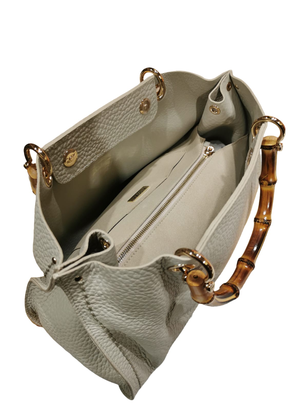 Borsa in pelle Visonà 20158 Beige - Pelletteria Allegrini