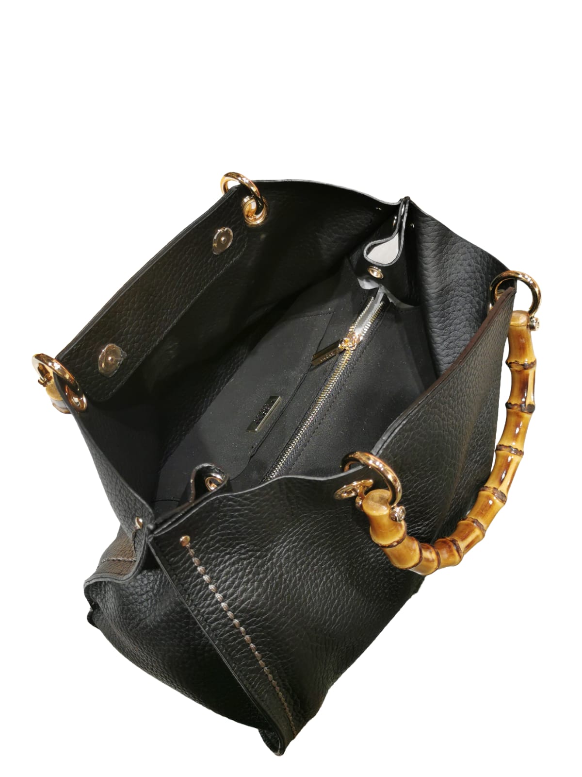 Borsa in pelle Visonà 20158 nero - Pelletteria Allegrini