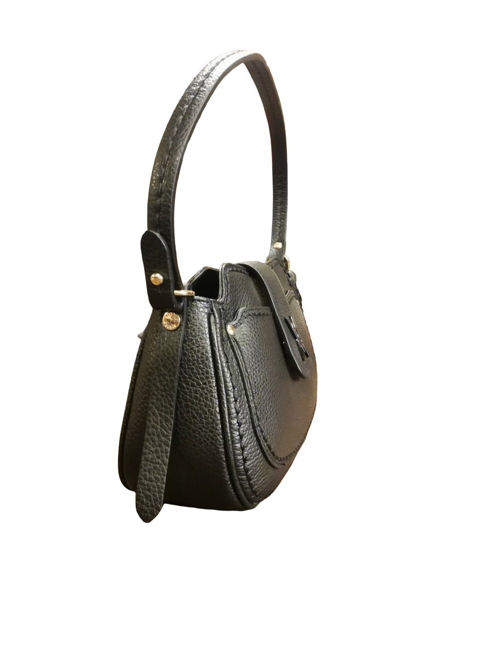 Borsa in pelle Visonà 26190 Nero - Pelletteria Allegrini