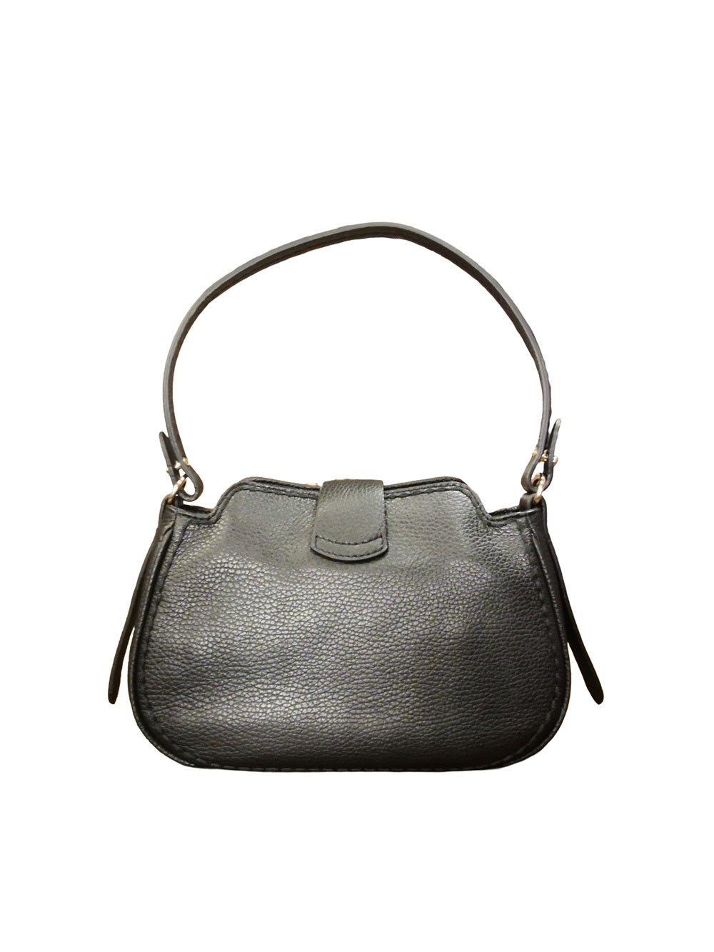 Borsa in pelle Visonà 26190 Nero - Pelletteria Allegrini