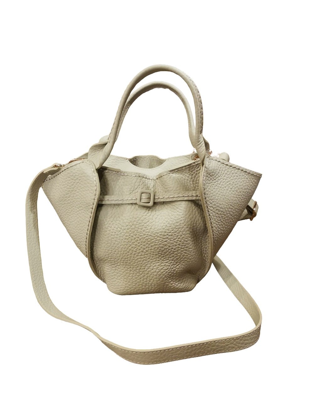 Borsa in pelle Visonà 26314 Beige - Pelletteria Allegrini