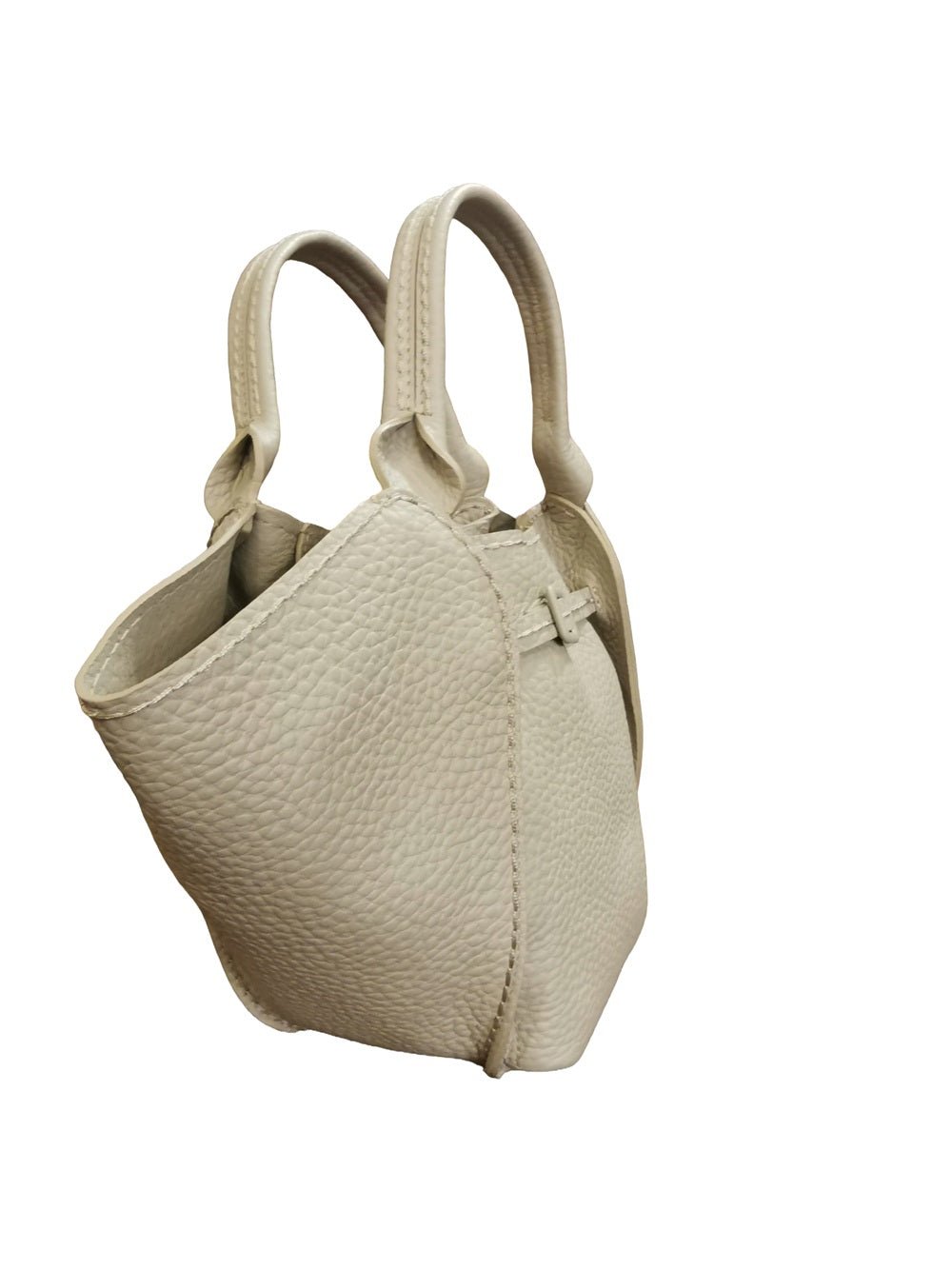 Borsa in pelle Visonà 26314 Beige - Pelletteria Allegrini