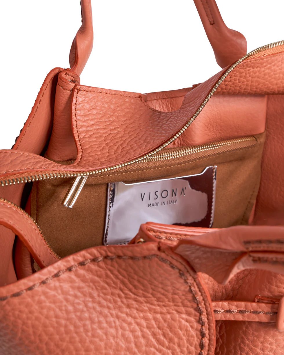 Borsa in pelle Visonà 26314 Blush - Pelletteria Allegrini