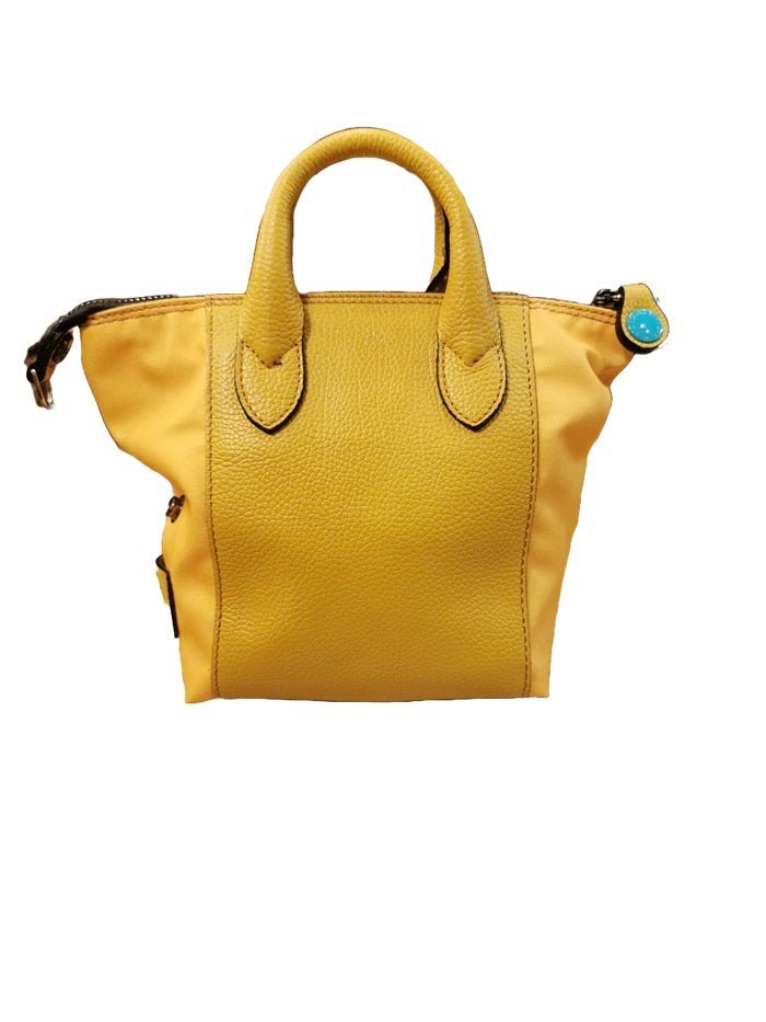 Borsa pelle/tessuto G3 mini Gabs G009908T1 - X2673 Miele - Pelletteria Allegrini