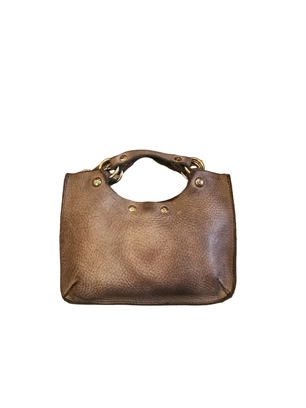 Small Crossbody Leather Bag with heart Campomaggi C034580ND-X3140 Cement