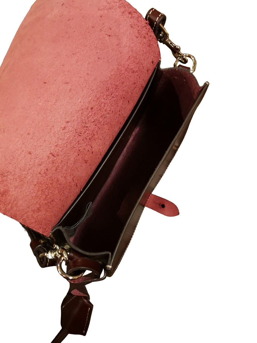 Borsa piccola in pelle Boldrini 07211 Bordeaux - Pelletteria Allegrini