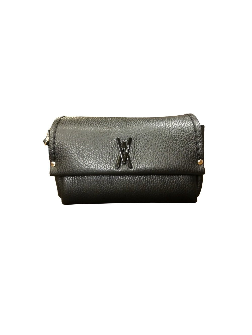 Borsa piccola in pelle con tracolla VISONA' 24805 Nero - Pelletteria Allegrini
