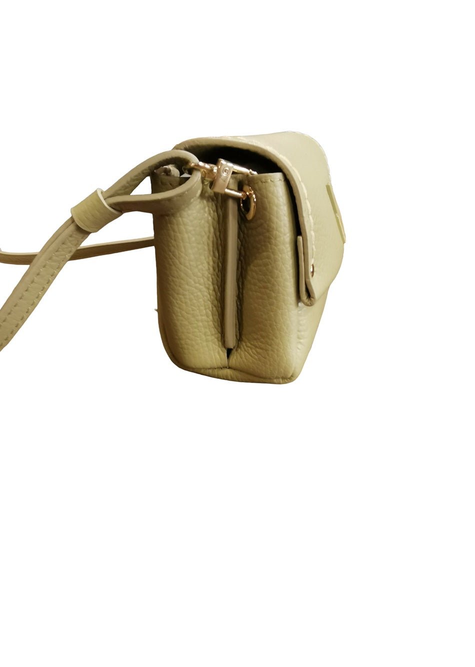 Borsa piccola in pelle con tracolla VISONA' 24805 Vert - Pelletteria Allegrini