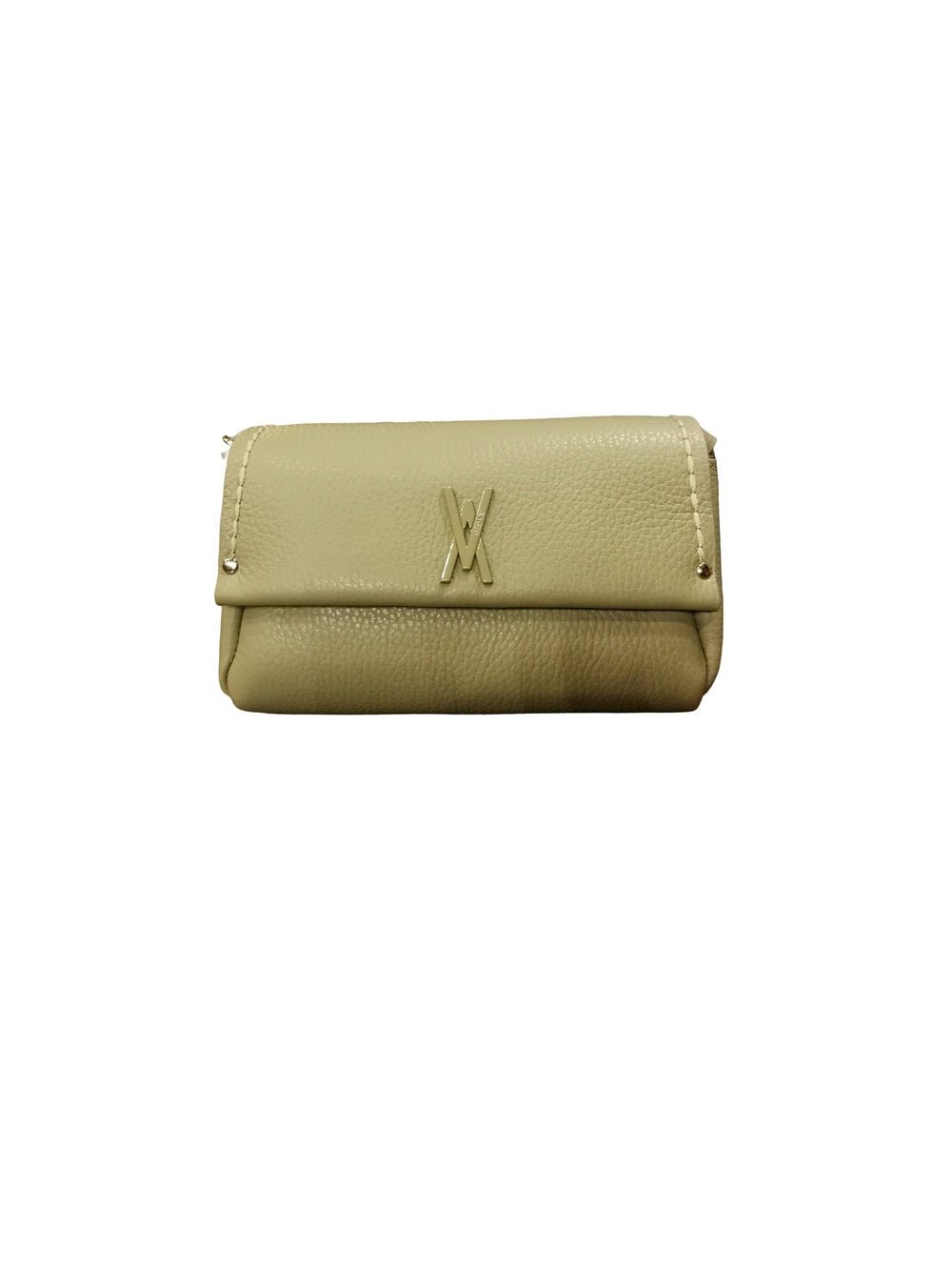 Borsa piccola in pelle con tracolla VISONA' 24805 Vert - Pelletteria Allegrini