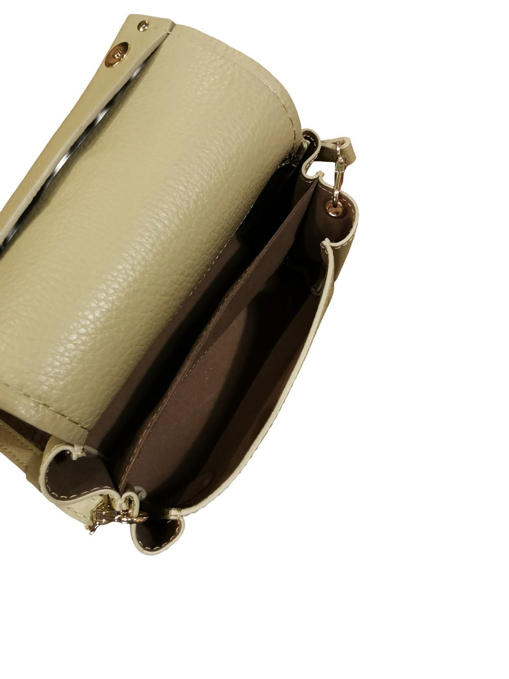 Borsa piccola in pelle con tracolla VISONA' 24805 Vert - Pelletteria Allegrini