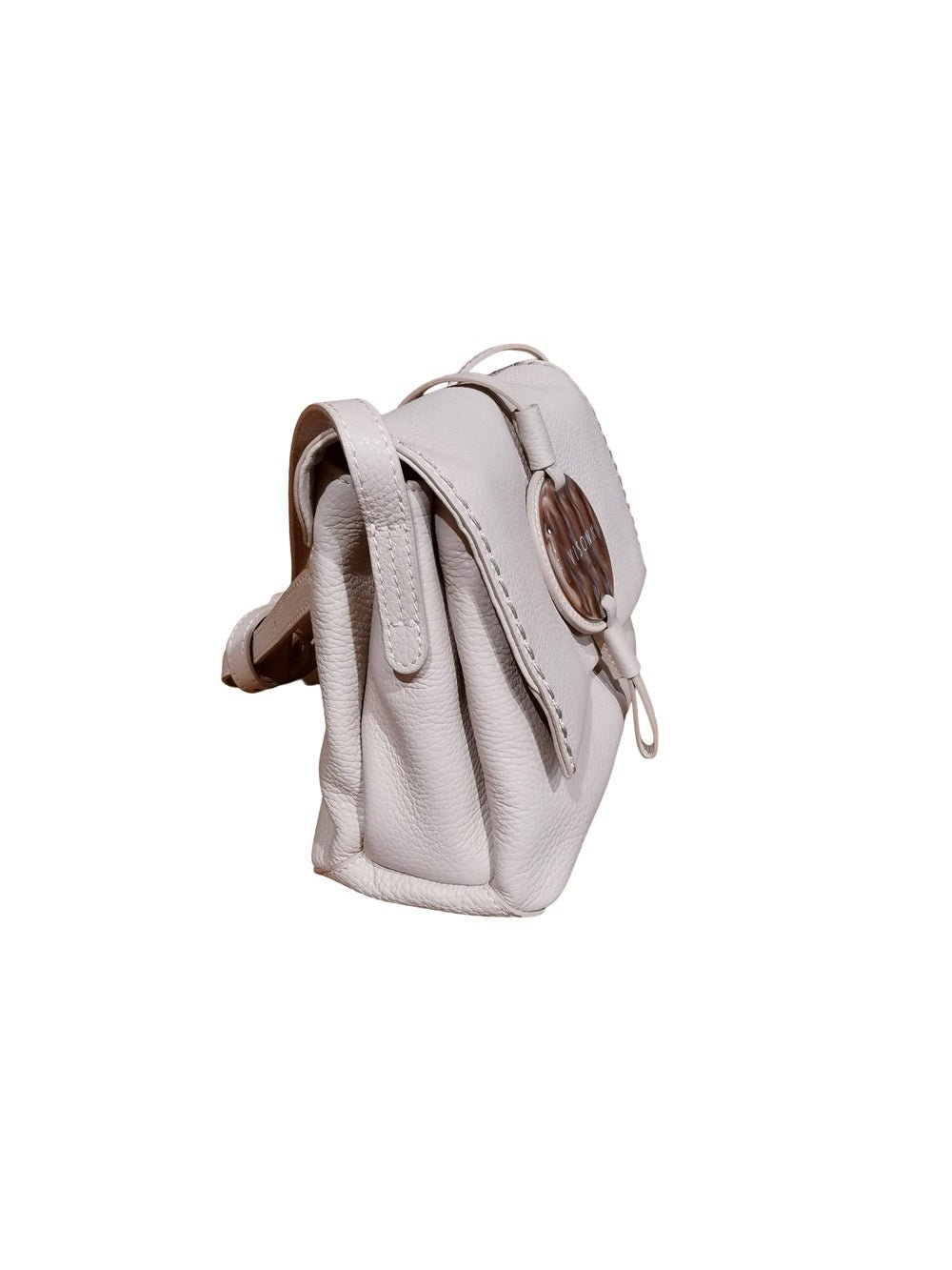 Borsa piccola in pelle con tracolla Visonà 26321 Dolomia - Pelletteria Allegrini