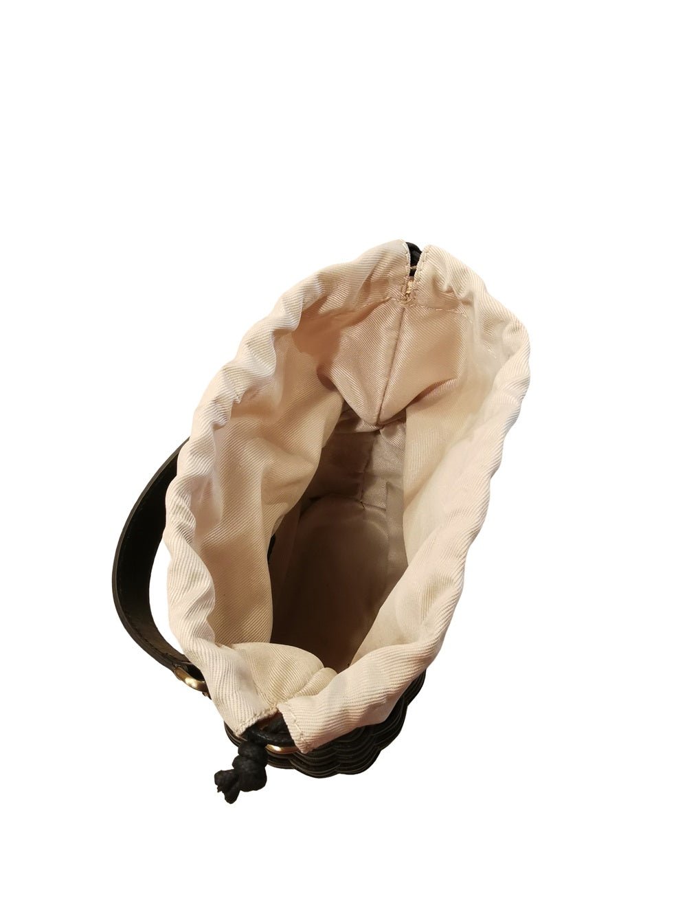 Borsa piccola in pelle intrecciata Bruno Rossi T1 Nero - Pelletteria Allegrini