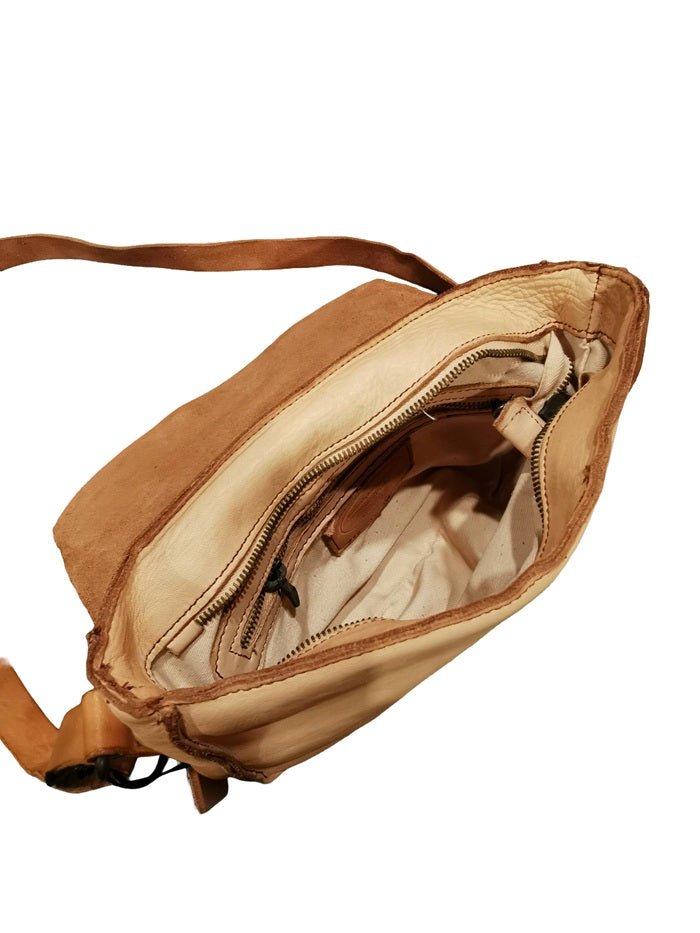 Borsa piccola in pelle Pelletteria Allegrini Filippo 1570 Beige - Pelletteria Allegrini