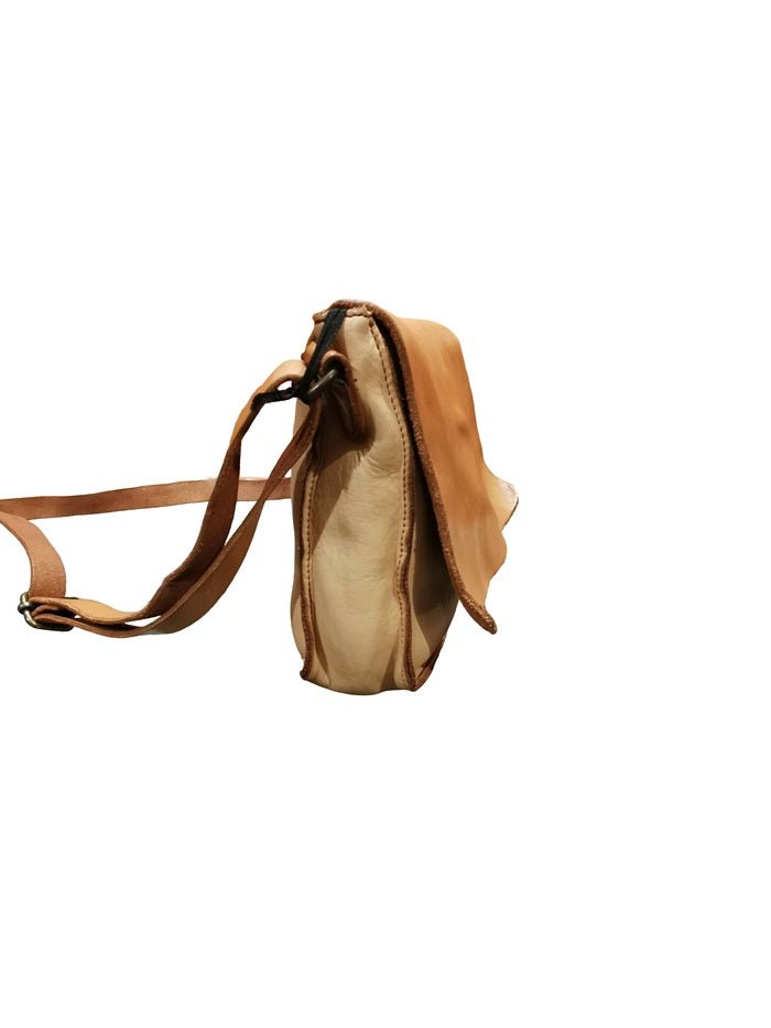 Borsa piccola in pelle Pelletteria Allegrini Filippo 1570 Beige - Pelletteria Allegrini