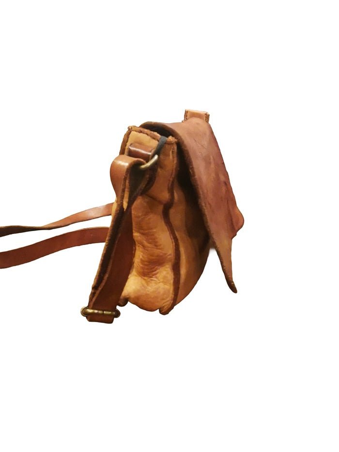 Borsa piccola in pelle Pelletteria Allegrini Filippo 1570 Cognac - Pelletteria Allegrini