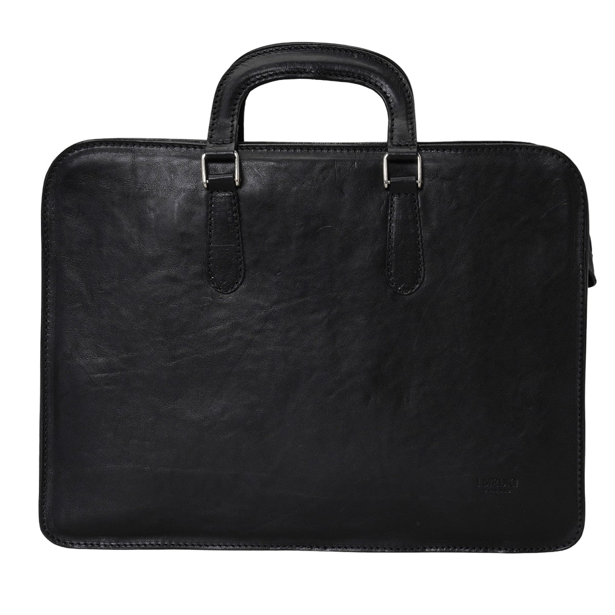 Borsa porta documenti in pelle I Medici 63/081 Nero - Pelletteria Allegrini