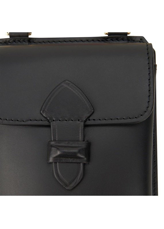Borsa porta telefono in pelle Boldrini 0645 Nero - Pelletteria Allegrini