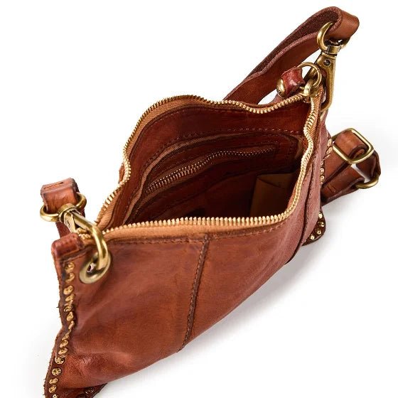 Borsa tracolla Ebe in pelle Campomaggi C044360ND X0007 cognac - Pelletteria Allegrini