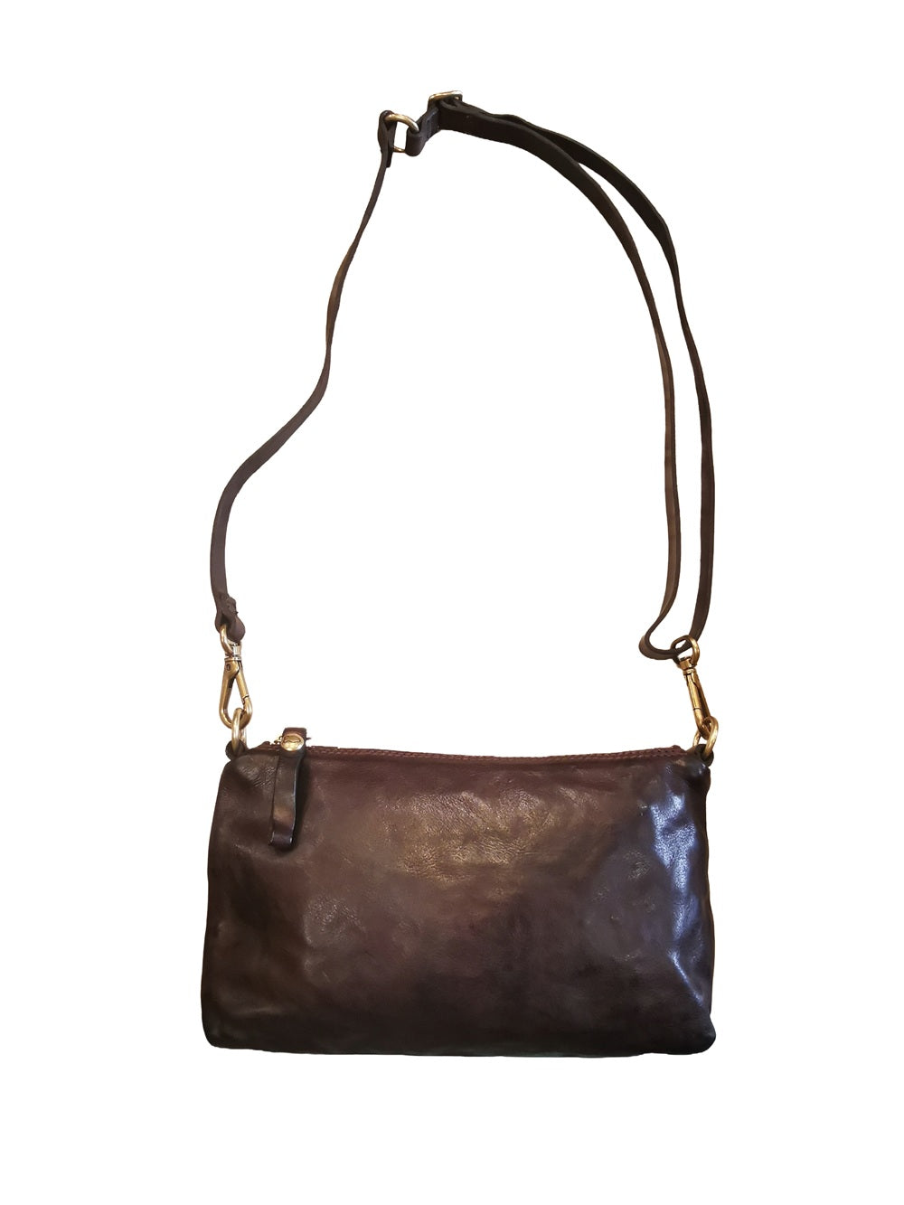 Campomaggi Greta Crossbody Bag in Leather C043610ND-X0001 Dark Brown