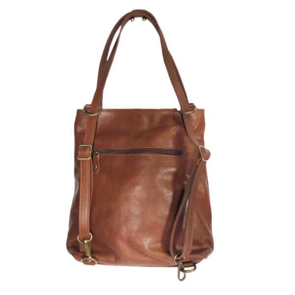 Borsa/zaino in pelle I Medici 63/2900 marrone - Pelletteria Allegrini