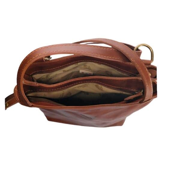 Borsa/zaino in pelle I Medici 63/2900 marrone - Pelletteria Allegrini