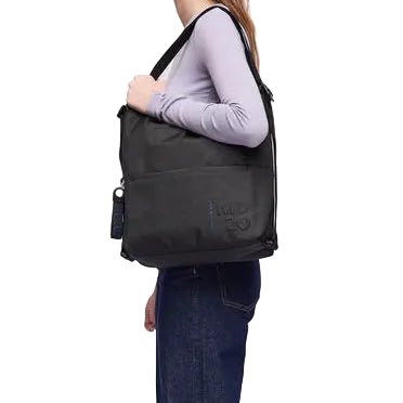 Borsa/Zaino slide in tessuto MD20 Mandarina Duck P10QMT38 Nero - Pelletteria Allegrini