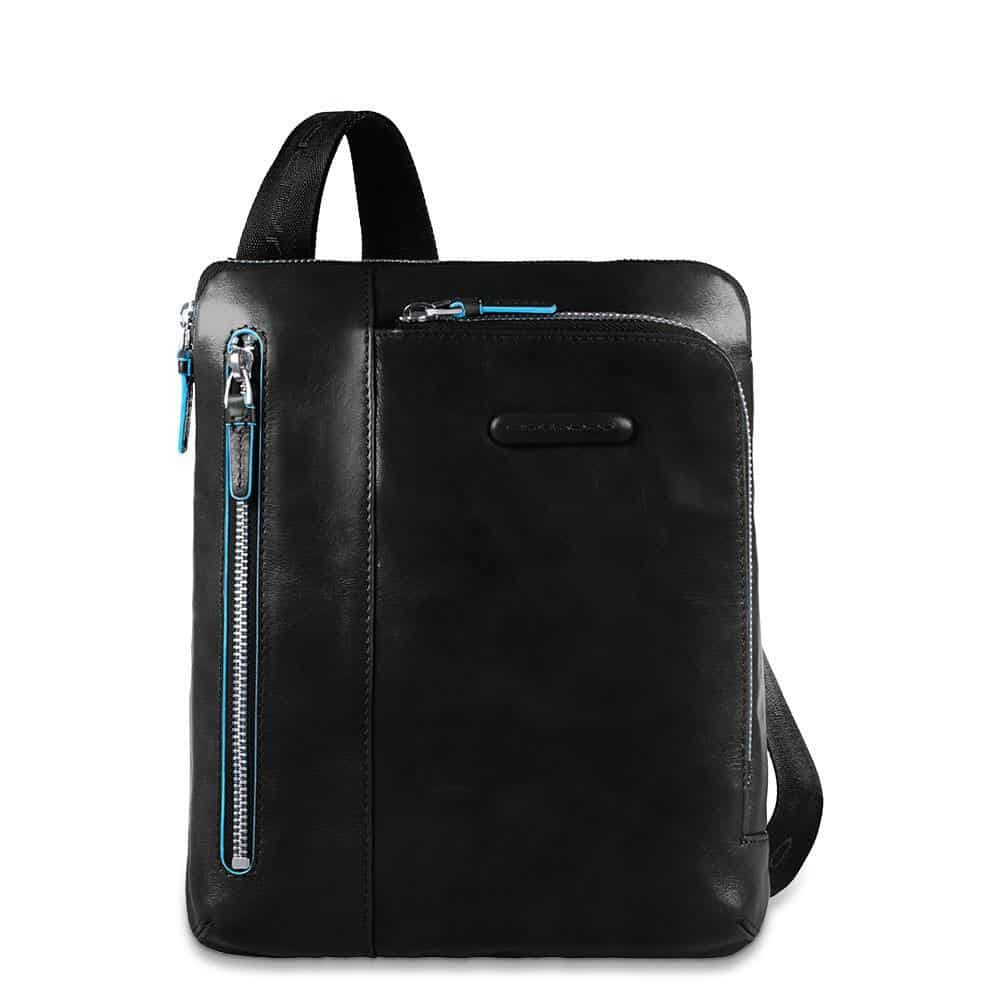 Borsello in pelle porta i - Pad Piquadro CA1816B2 Nero - Pelletteria Allegrini